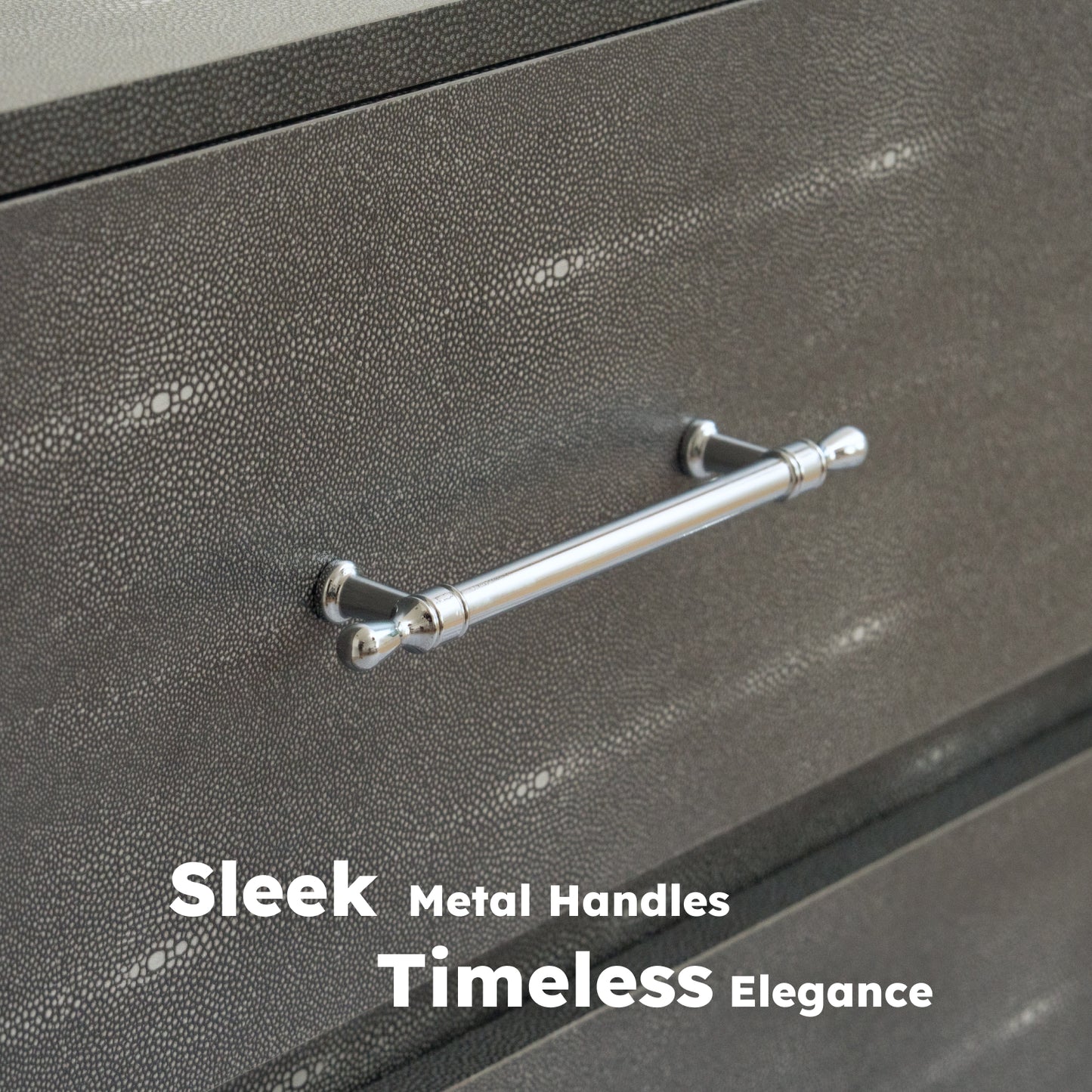 Grey Dresser for Bedroom, 6 Drawer Wood Dresser with Modern Storage Organizer, Wide Chest of Drawers for Clothes, Closet, Living Room