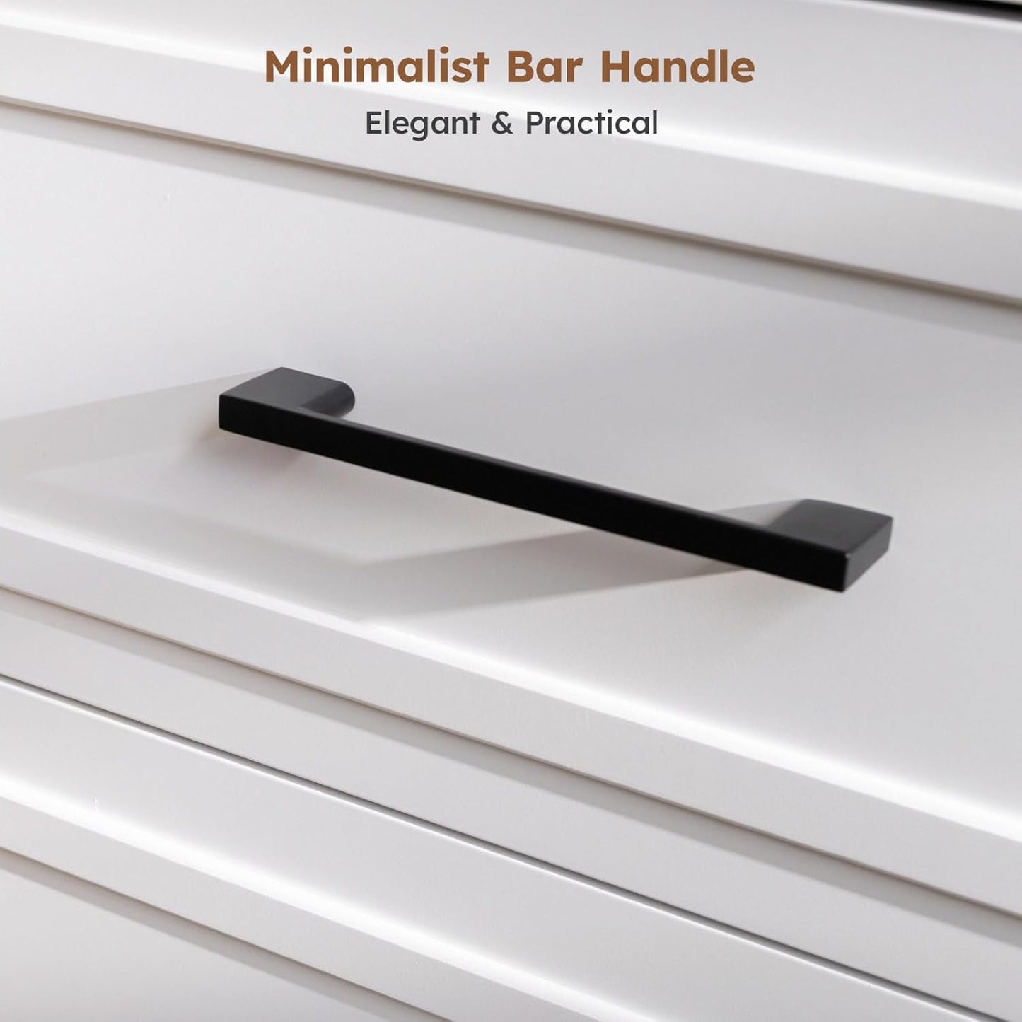 BERRY NEST Farmhouse Dresser for Bedroom, 47.2'' Wide Wood White Dresser with 6 Drawer, Modern Minimalist Chest of Drawers with Metal Handle, Closet Store Organizer for Living Room, Hallway