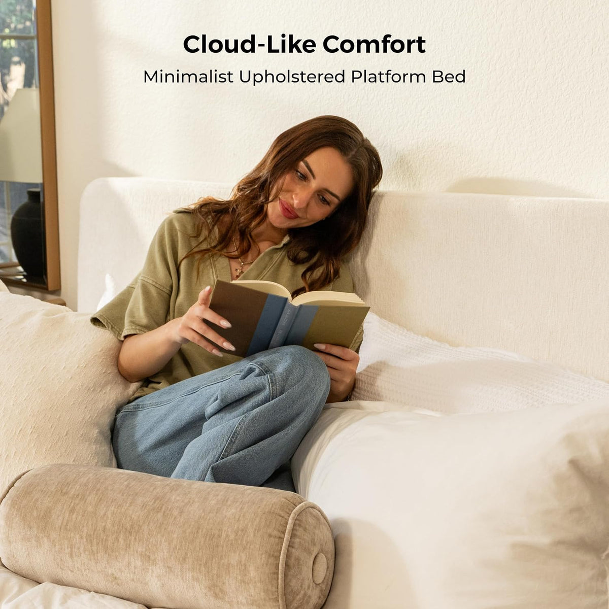 Queen Size Cloud Bed Frame Wrap, Upholstered Bed Frame Cover, Kit Only,